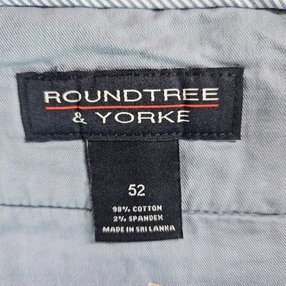 Roundtree & Yorke Mens‎ 52x9 Khaki Classic Fit Pleated The Cloud Shorts NEW NWT